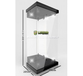 Master Light House Acrylic Display Case with Lighting for 1/4 Action Figures (black)
